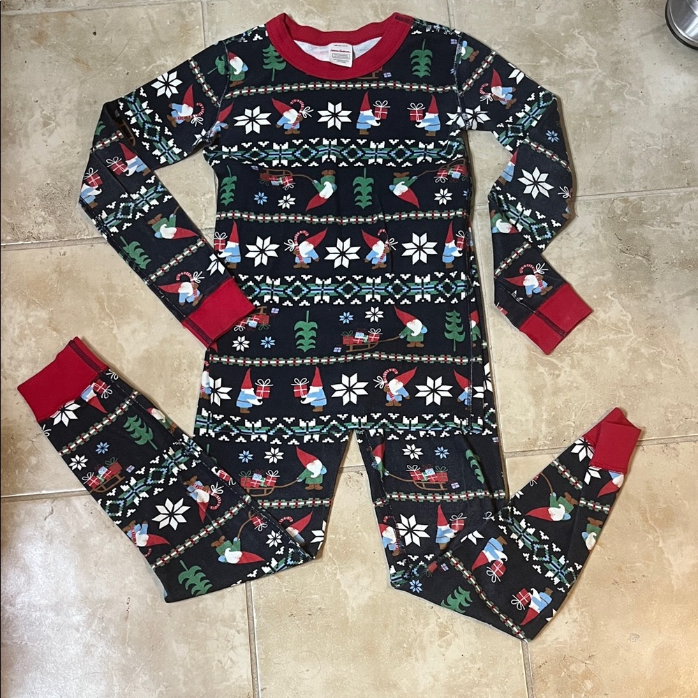 Hanna Andersson Holiday Two Piece Pajamas Size 10